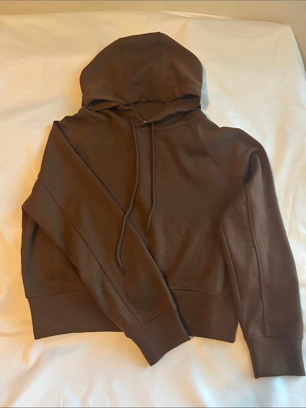 Zenana Classic Brown Hoodie with Drawstring Hood